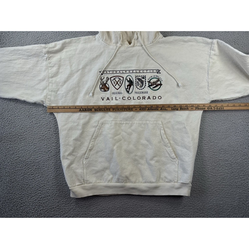 Vintage Crazy Shirts Hawaii Hoodie Mens L Vail Colorado Natural Selection Cotton - Picture 7 of 12